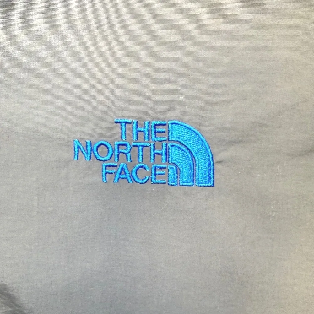 The North Face Fleece Denali Jacket Boys Youth L 14/16 Zip Up Gray Blue Polartec